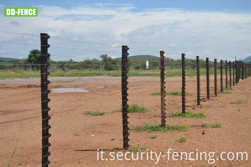 Sistema di allarme di scherma elettrica ad alta tensione, supporto 4, 6, 8, 10, 12 linee per la centrale elettrica della prigione per la prigione da giardino centrale ferroviaria